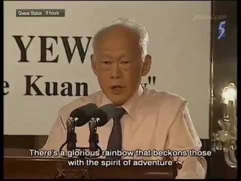 リークアンユー動画。シンガポールの虹の向こう側になるがある？