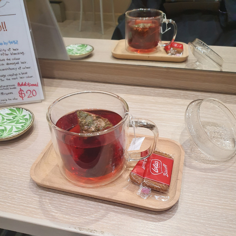 シンガポール美容院COVO ハーブティー